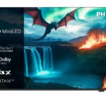 TV QD-Mini LED 75" - Philips 75MLED820/12, UHD 4K, P5 Perfect Picture Engine, Smart TV, Dolby Vision y Dolby Atmos Titan OS, DVB-T2, Negro