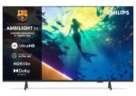 TV LED - PHILIPS 50PUS8010/12, UHD 4K, Smart TV, DVB-T2 (H.265), Negro