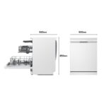 Lavavajillas - LG DF273FW, 14 servicios, 10 programas, 60 cm, QuadWash™, Blanco - Imagen 3