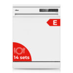 Lavavajillas libre instalación 60 cm - NILSON NJ13600E, 6 programas, 59,8 cm, Blanco