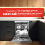 Lavavajillas libre instalación 60 cm - NILSON NJ13600E, 6 programas, 59,8 cm, Blanco - Imagen 3