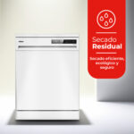 Lavavajillas libre instalación 60 cm - NILSON NJ13600E, 6 programas, 59,8 cm, Blanco - Imagen 7