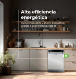 Lavavajillas libre instalación 60 cm - EVVO D5YX, 8 programas, 60 cm, Inox - Imagen 5