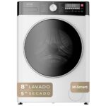 Lavadora secadora - EVVO M8/5, 5 kg + 5 kg, Blanco