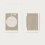 Lavadora secadora - EVVO M8/5, 5 kg + 5 kg, Blanco - Imagen 6