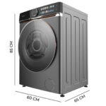 Lavadora carga frontal - CECOTEC Bolero DressCode 10980 Direct Drive Steel A, 10 kg, Multicolor - Imagen 2