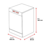 Lavavajillas libre instalación 60 cm - MIELE G 5611 SC, 14 servicios, 5 programas, 59,8 cm, Brilliant White - Imagen 2