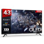 TV QLED 43" - TD SYSTEMS M43C21GLQ Hey Google, UHD 4K, Arm Cortex A55x4, Smart TV, DVB-T2 (H.265), Negro