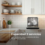 Lavavajillas compacto - EVVO Mini D Trip 3, 10 programas, 430 mm, Blanco - Imagen 3