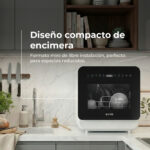 Lavavajillas compacto - EVVO Mini D Trip 3, 10 programas, 430 mm, Blanco - Imagen 4