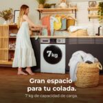 Lavadora carga frontal - CECOTEC Bolero Dresscode 7411 Inverter, 7 kg, Multicolor - Imagen 2