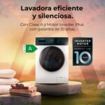 Lavadora carga frontal - CECOTEC Bolero Dresscode 7411 Inverter, 7 kg, Multicolor - Imagen 3