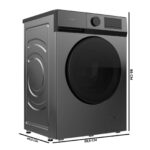 Lavadora carga frontal - CECOTEC Bolero DressCode 7450 Inverter Steel, 7 kg, Multicolor - Imagen 3