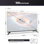 TV LED 50" - TD SYSTEMS M50C22TIZEN Tizen 8.0 by Samsung, UHD 4K, Arm Cortex A53x4, Smart TV, DVB-T2 (H.265), Negro - Imagen 9