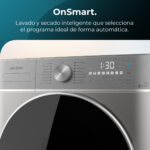 Lavadora secadora doble - CECOTEC Bolero Wash&Dry 10680 Inverter Steel, 10 kg + 6 kg, Multicolor - Imagen 6