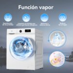 Lavadora de carga frontal - VOK EVW-10BAWL2412, 10 kg, 1200 rpm, 14 programas, Blanco - Imagen 5