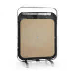 Radiador por infrarrojos - KLARSTEIN HeatPal Marble Blackline, 1300 W, Negro / Plata Metálica