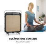 Radiador por infrarrojos - KLARSTEIN HeatPal Marble Blackline, 1300 W, Negro / Plata Metálica - Imagen 2