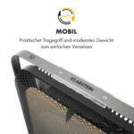 Radiador por infrarrojos - KLARSTEIN HeatPal Marble Blackline, 1300 W, Negro / Plata Metálica - Imagen 7