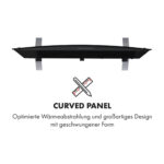 Calefactor convector - KLARSTEIN Bornholm Curved Ambient, 2000 W, Negro - Imagen 7