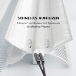 Calefactor convector - KLARSTEIN Bornholm Curved Ambient, 2000 W, Negro - Imagen 8