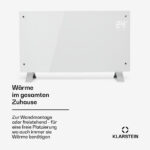 Calefactor convector - KLARSTEIN Bornholm Curved, 2000 W, Blanco - Imagen 4