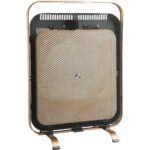 Radiador por infrarrojos - KLARSTEIN HeatPal Marble Blackline, 1300 W, Negro / Oro Antiguo Metálico