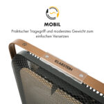 Radiador por infrarrojos - KLARSTEIN HeatPal Marble Blackline, 1300 W, Negro / Oro Antiguo Metálico - Imagen 7