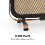 Radiador por infrarrojos - KLARSTEIN HeatPal Marble Blackline, 1300 W, Negro / Oro Antiguo Metálico - Imagen 8