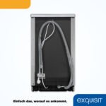 Lavavajillas libre instalación 45 cm - EXQUISIT 813343301, 9 servicios, 6 programas, 448 mm, Transparent - Imagen 4