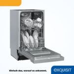 Lavavajillas integrable 45 cm - EXQUISIT 816203300, 9 servicios, 6 programas, 448 mm, Inox - Imagen 4