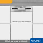 Lavavajillas integrable 45 cm - EXQUISIT 816203300, 9 servicios, 6 programas, 448 mm, Inox - Imagen 9