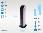 Climatizador evaporativo - RAFY 81 PURLINE, Negro - Imagen 3