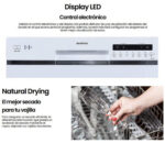 Lavavajillas compacto - INFINITON DIW-CT6, 6 servicios, 7 programas, 550 mm, Blanco - Imagen 8