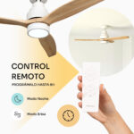 Ventilador de Techo - MELLERWARE Brizy! Bright, 45 W, 6 velocidades, Madera Clara - Imagen 6