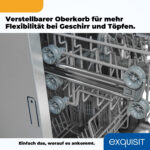 Lavavajillas integrable 45 cm - EXQUISIT EGSP2109-E-030E, 9 servicios, 6 programas, 448 mm, entrega gratuita a domicilio - Imagen 10