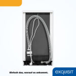 Lavavajillas libre instalación 45 cm - EXQUISIT GSP9109 Blanco, 9 servicios, 6 programas, 448 mm, Blanco, 45 cm, programa 30 min, Entrega en Domicilio - Imagen 4