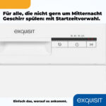 Lavavajillas libre instalación 45 cm - EXQUISIT GSP9109 Blanco, 9 servicios, 6 programas, 448 mm, Blanco, 45 cm, programa 30 min, Entrega en Domicilio - Imagen 6