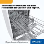 Lavavajillas libre instalación 45 cm - EXQUISIT GSP9109 Blanco, 9 servicios, 6 programas, 448 mm, Blanco, 45 cm, programa 30 min, Entrega en Domicilio - Imagen 7