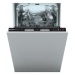 Lavavajillas integrable- Candy Brava CDIH 1L949, 9 servicios, 5 programas, 45 cm, Inicio Diferido, Seguridad Aquastop, Sin panelar