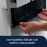 Deshumidificador - DE LONGHI 148530201, 7 l, 150 m³, Gris - Imagen 6