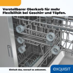 Lavavajillas integrable 60 cm - EXQUISIT EGSP2113-E-030E, 598 mm, Display digital,Entrega en Domicilio - Imagen 9