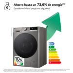 Lavadora carga frontal - LG F4WR7009AGS, Serie 700, 9 kg, 1400 rpm, 14 Programas, AI Direct Drive™, TurboWash™360˚, Inox - Imagen 3