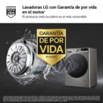 Lavadora carga frontal - LG F4WR7009AGS, Serie 700, 9 kg, 1400 rpm, 14 Programas, AI Direct Drive™, TurboWash™360˚, Inox - Imagen 4