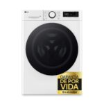 Lavadora carga frontal - LG F4WR6010A0W, Serie 600, 10 kg, 1400 rpm, 12 programas, AI Direct Drive™, TurboWash™360˚, Blanco
