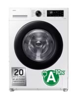 Lavadora carga frontal - Samsung WW90CGC04DAEEC, 9 kg, 1400 rpm, EcoBubble™, Función WiFi con SmartThings, Blanco