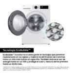 Lavadora carga frontal - Samsung WW90CGC04DAEEC, 9 kg, 1400 rpm, EcoBubble™, Función WiFi con SmartThings, Blanco - Imagen 6
