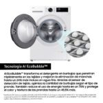 Lavadora carga frontal - Samsung WW11DG5B25AEEC, 11 kg, 1400 rpm, 14 programas, AI EcoBubble™, SmartThings™, Blanco - Imagen 8