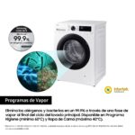 Lavadora carga frontal - Samsung WW11DG5B25AEEC, 11 kg, 1400 rpm, 14 programas, AI EcoBubble™, SmartThings™, Blanco - Imagen 9