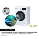 Lavadora carga frontal - Samsung WW80FG3M05AWEC, 8 kg, 1400 rpm, 12 programas, Motor Digital Inverter, Clase A, Blanco - Imagen 4